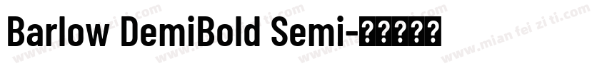Barlow DemiBold Semi字体转换